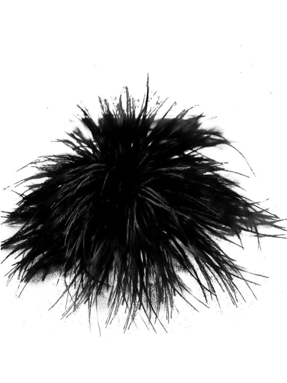Chic Ostrich Feather Brooch Pin | Fashion Corsage Hair Clip Accessory